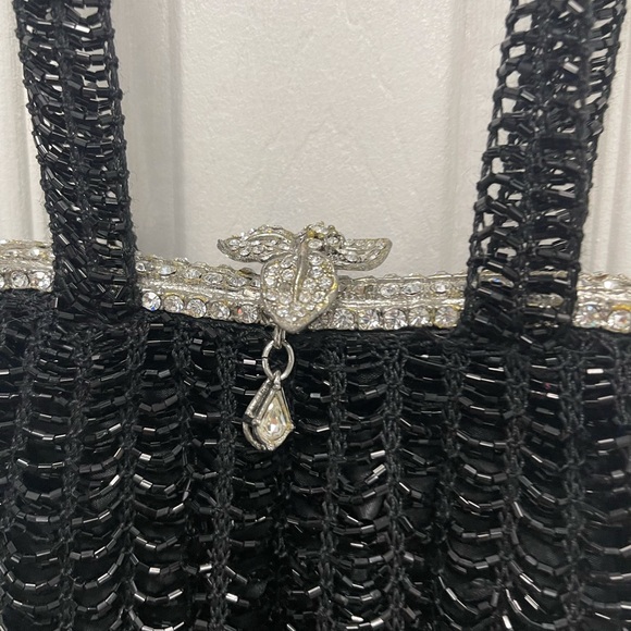 CLARA KASAVINA BEAD WOVEN EVENING HANDBAG - Picture 2 of 15